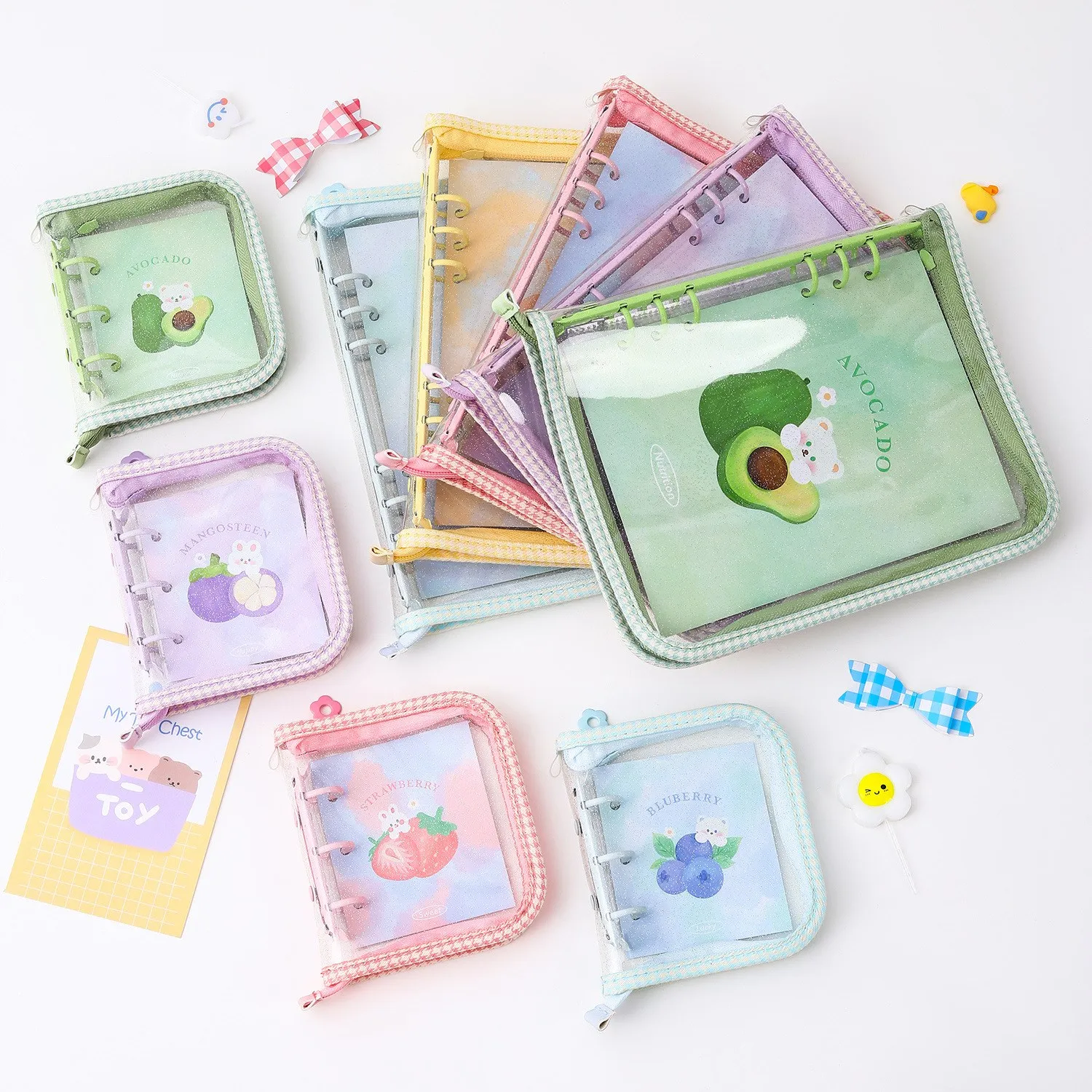 

Kawaii Ins A5 A7 Mini Binder Kpop Photocards Collect Book Storage Album School Stationery