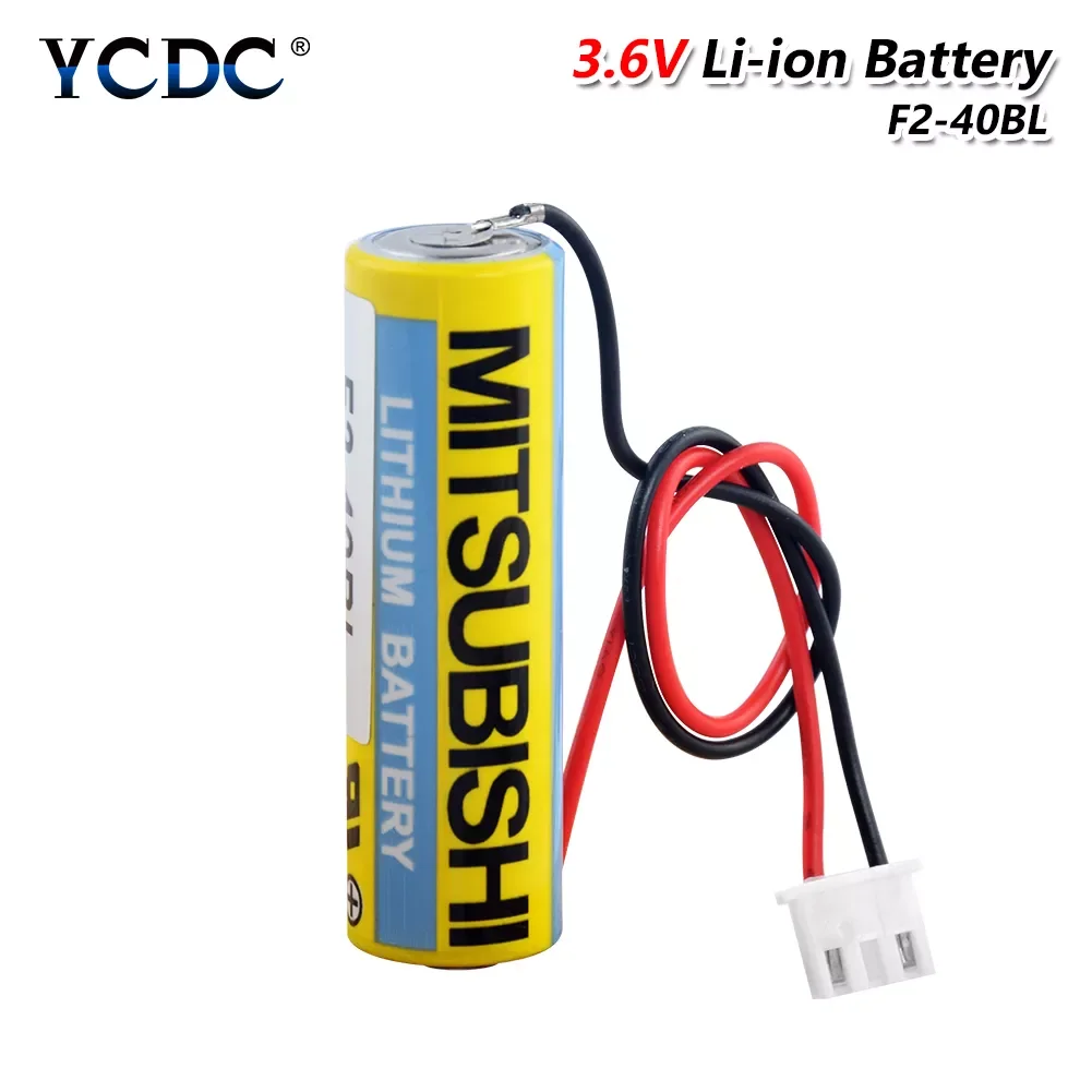 

2023New F2-40BL ER6C AA 3.6V Battery With Connector For PLC Servo CNC Systems Mitsubishi Replacement ER6C AA 3.6V PLC Li-ion Bat