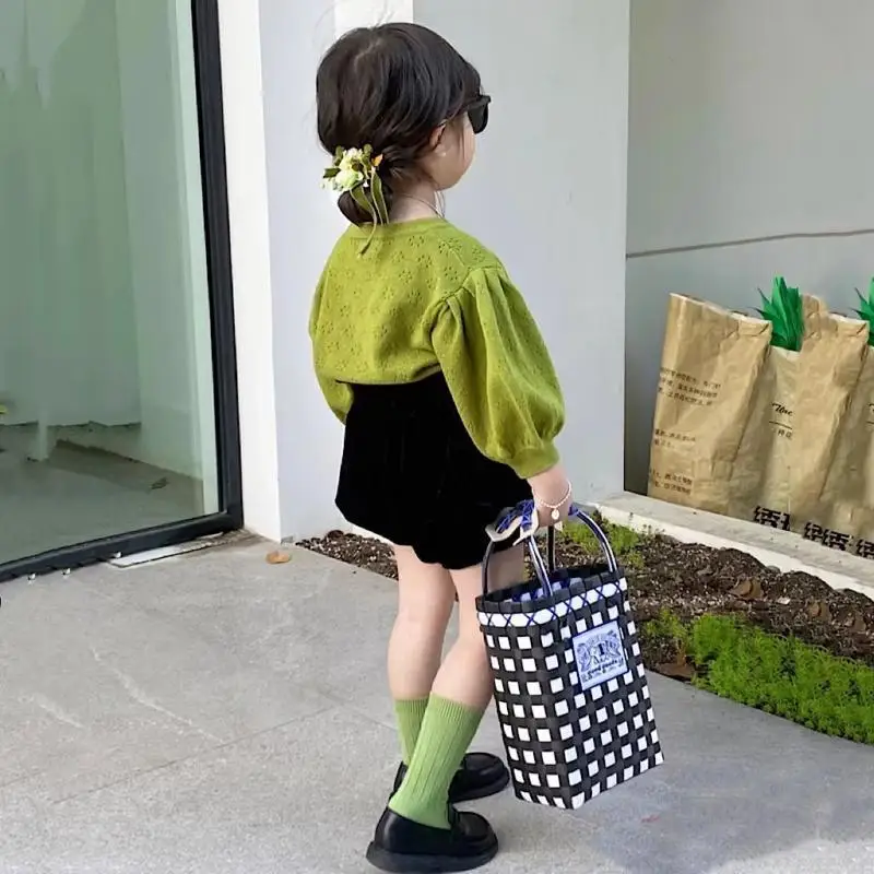 

2 шт., детские вязаные свитера с длинным рукавом и шорты