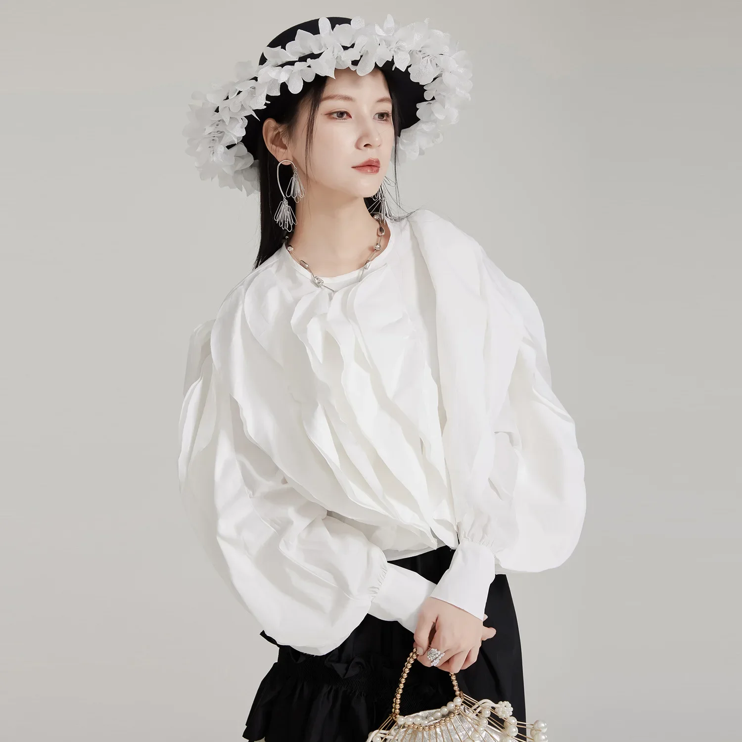 SuperAen корейский стиль трехмерный плиссированный женский дизайн с