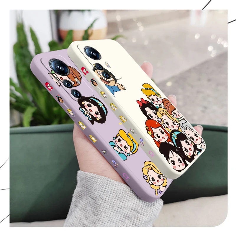 

Anime Princess Cute Girl Case For Xiaomi 12T 12S 12 11 Ultra 11T 10T 9T Note 10 Pro Lite 5G Liquid Left Rope Phone Cover Coque