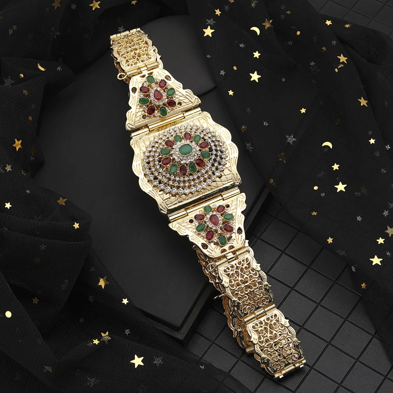 

Марокканское свадебное платье с металлическим поясом, арабское платье, золотистое женское этническое платье, французское классическое укр...