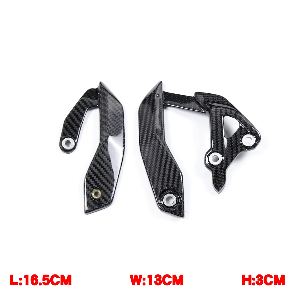 

Motorcycle Accessories Heel Plates Guards Footrest Real 3K Dry Carbon Fiber For BMW S1000XR S1000 XR S 1000XR 2021 2022 +