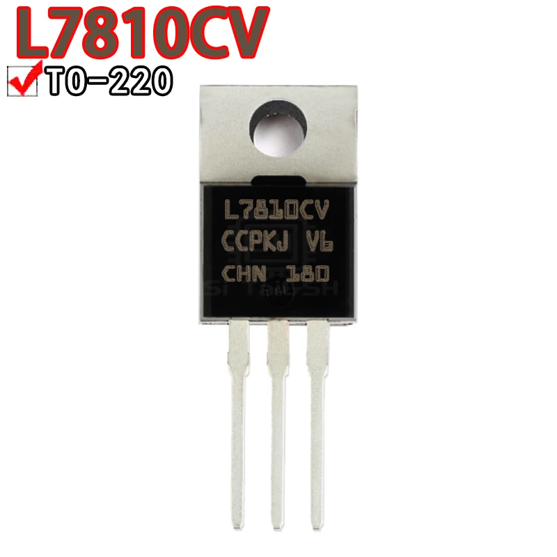 Новый регулятор напряжения IC L7810CV TO220 L7810 TO-220 7810 LM7810 MC7810 7810CV, 10 шт.