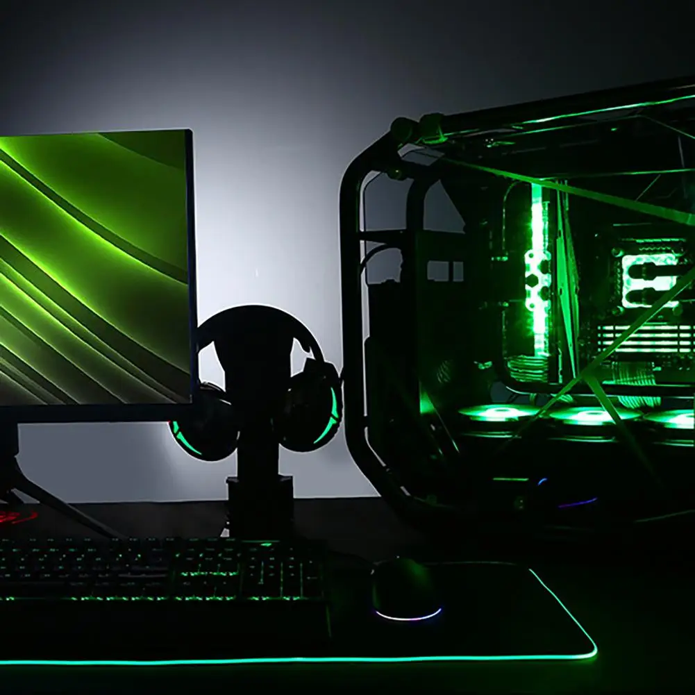 

Коврик для мыши с RGB-подсветкой, удобный коврик для мыши с подсветкой для сенсорного экрана, коврик для клавиатуры, домашний коврик для компь...