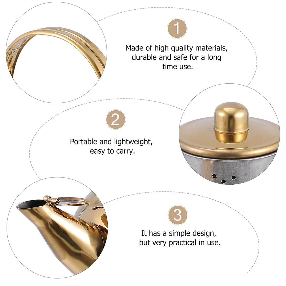 Чайник для заваривания чая с подогревом на индукции и ситом для листового чая.
