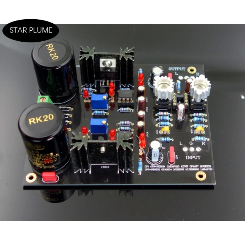 

HI END op amp front board with Jung Super POWER core power front board