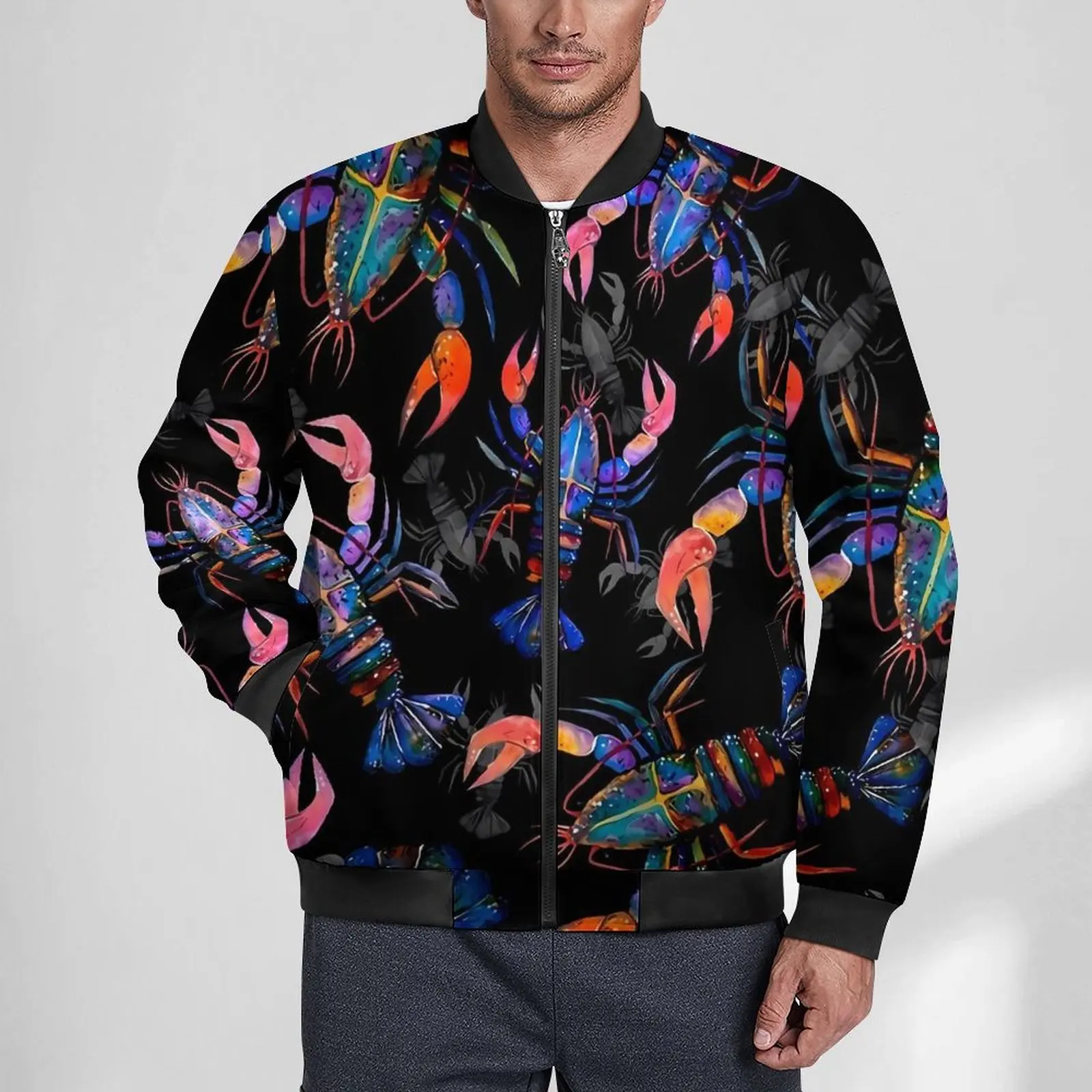 

Мужская зимняя ветрозащитная куртка на молнии, размеры до 6XL