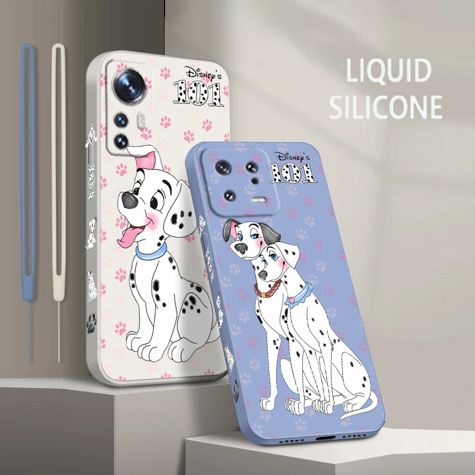 

101 Dalmatians Cartoon For Xiaomi Mi 13 12 12T 11 11T 10 10T 9 9SE Lite Pro Ultra A3 Liquid Left Rope Silicone Phone Case Fundas