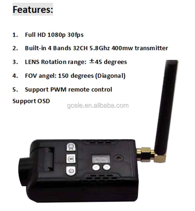 

1080p HD fpv camera/Mobius with 400mw 32ch wireless transmitter AIO DV Camera /cheerson fpv quadcopter