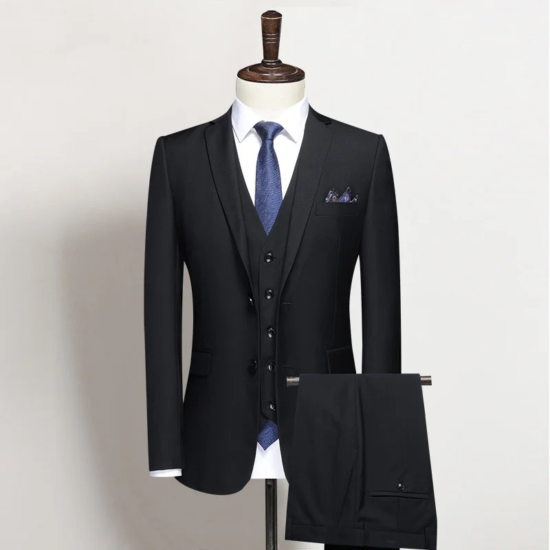 

Sets Men Suit Blazer 3 Pieces Coat Pant Design Latest Vest Elegant Luxury Classic Wedding Outfits Business Overcoat Vintage 2023