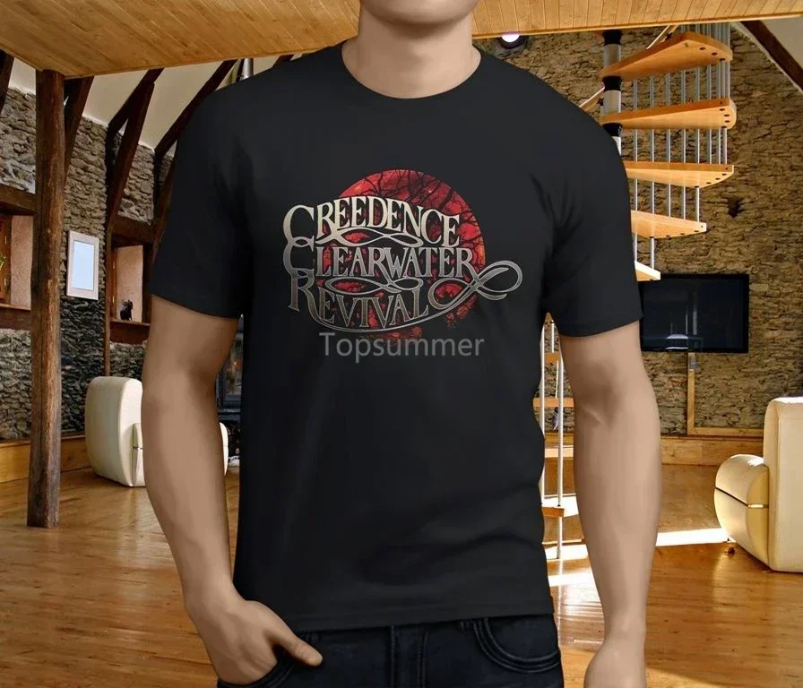 Camiseta negra Ccr Creedence Clearwater корпус рок Легенда для мужчин talla S 4Xl nueva