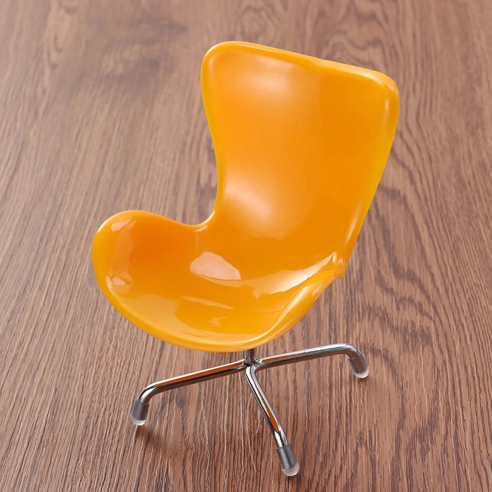 

2pcs House Layout Mini Chair Mini House Furniture Model House Ornament Small Chair Decor