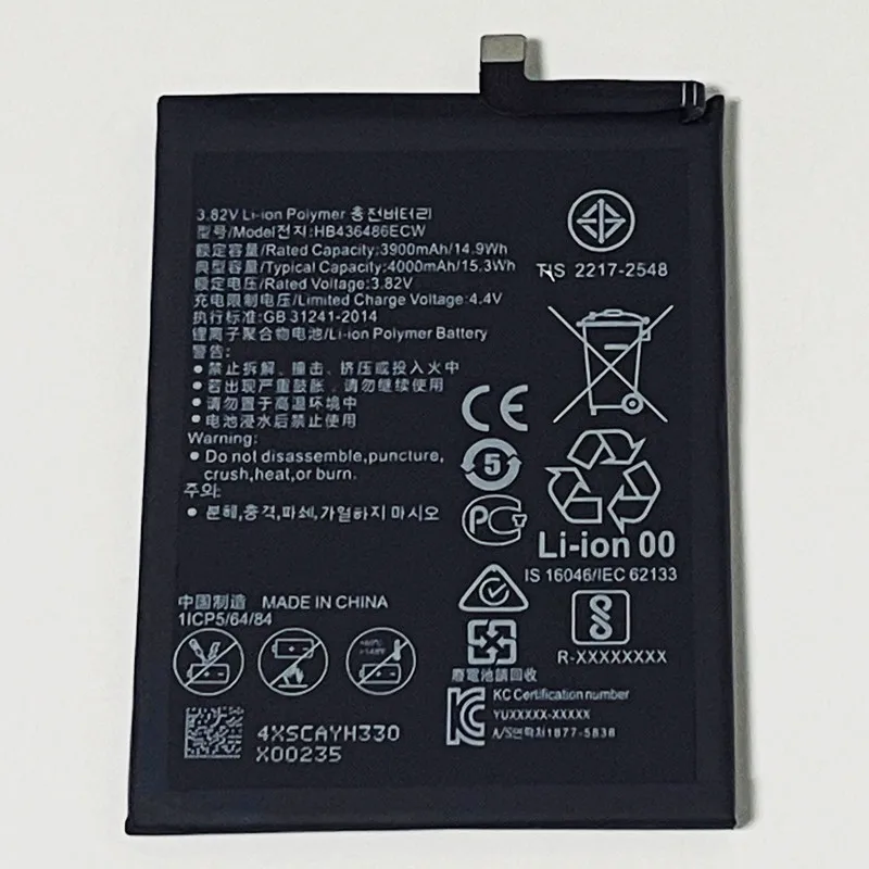 3 82 V 4000 мА/ч HB436486ECW для Huawei Mate 10 ALP-L09 ALP-L29 ALP-AL00 ALP-TL00 батарея | Мобильные телефоны и
