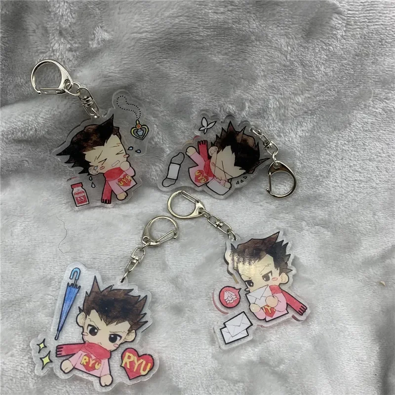 Брелок в стиле аниме Naruhodou Ryuichi акриловый брелок для ключей ремешок фигурка