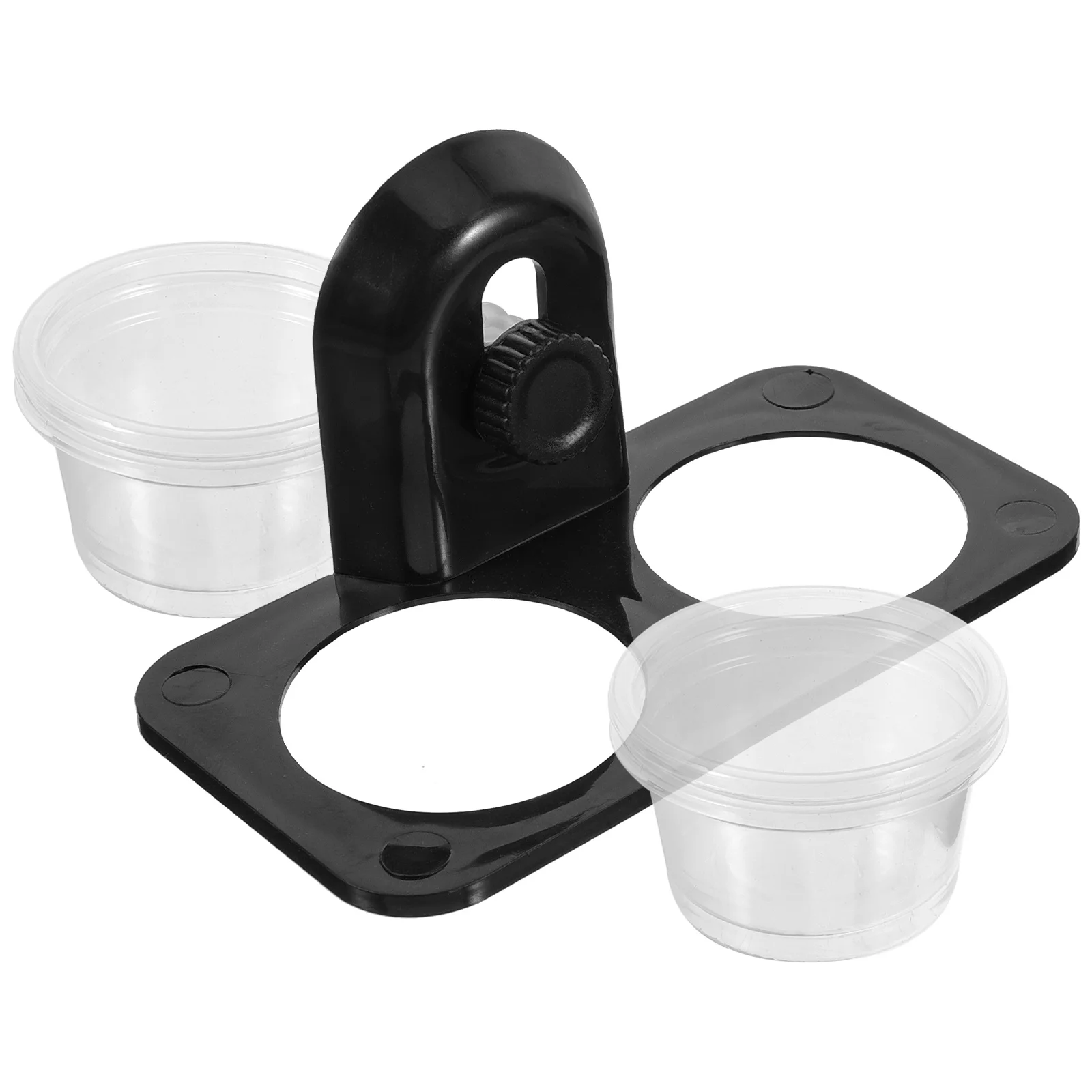 

reptile feeder bowl, reptile plants 1pc reptile water container double feed bowls for gecko lizard scorpion- screw type|11 5 x