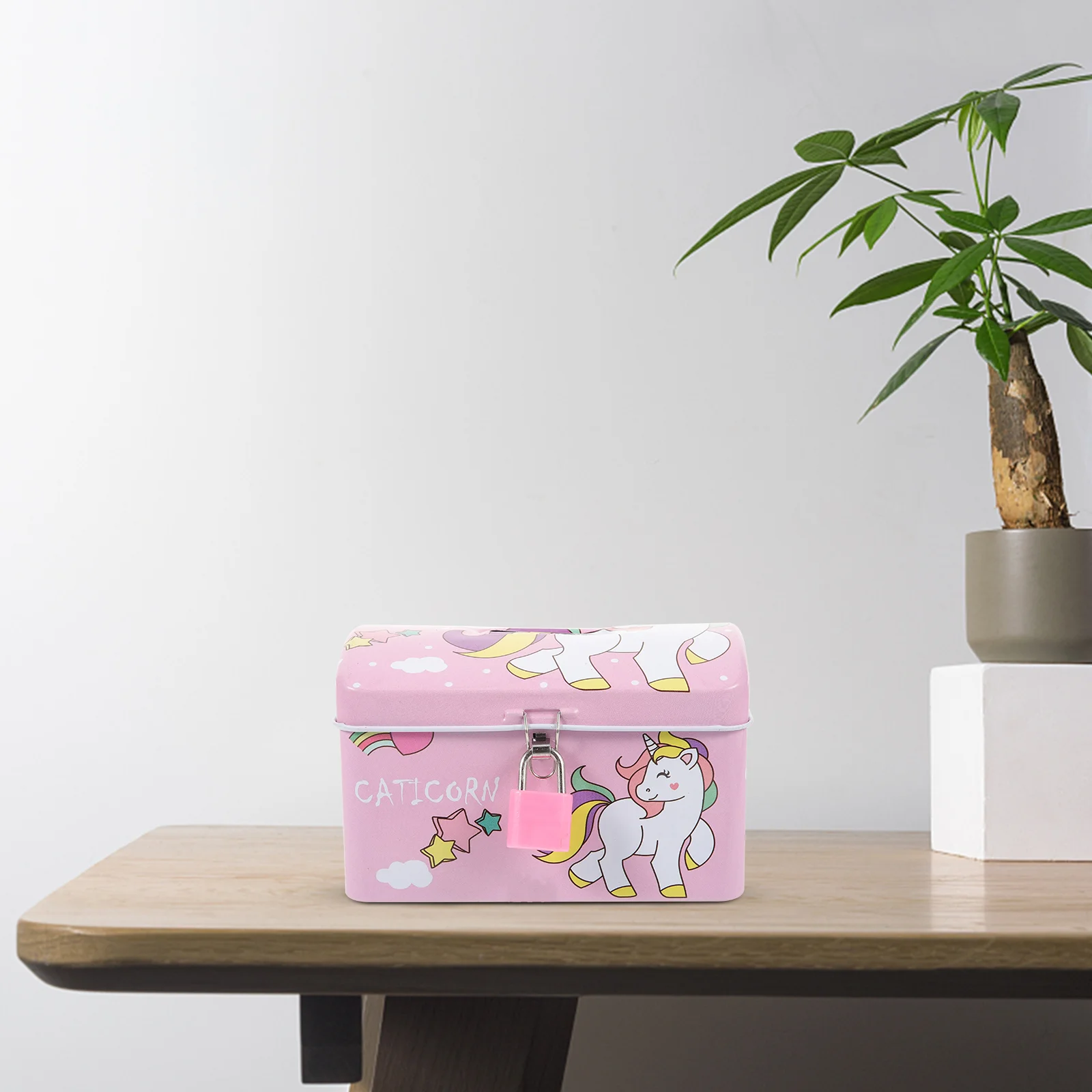 

Accessories Saving Pot Metal Container Treasure Iron Child Table Top Decor