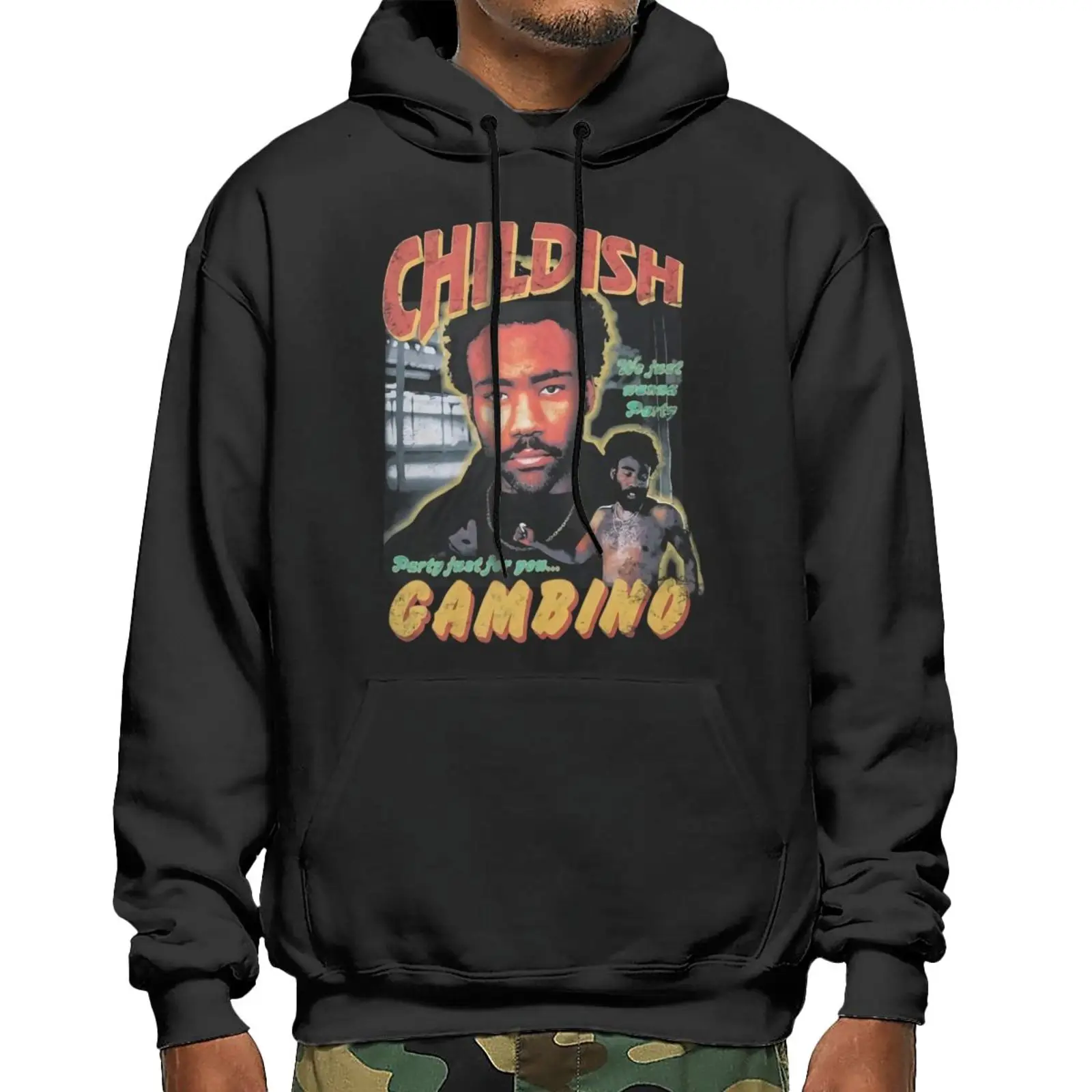 

Детская толстовка Gambino This Is America Tour, куртки, мужская толстовка с капюшоном, свитшот, мужские свитшоты в стиле аниме, мужской зимний свитер