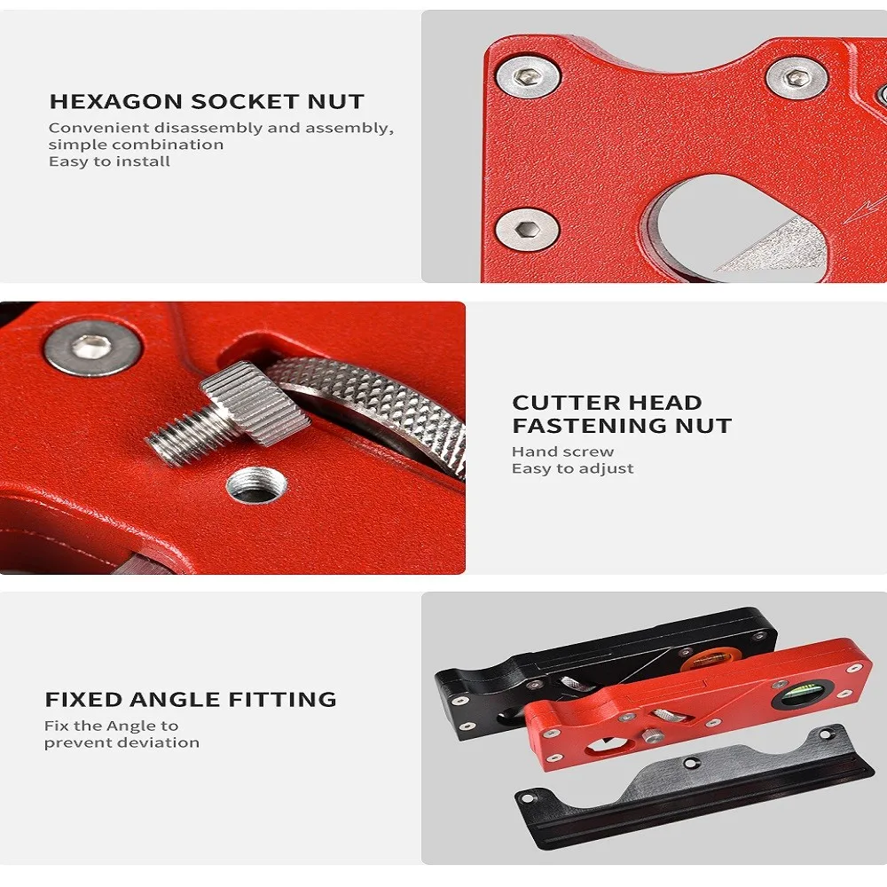 

50mm Adjustable Chamfer Planer Woodworking Edge Corner Plane Manual Trimming Miter Planer 45 Degree Wood Cutting Hand Tools
