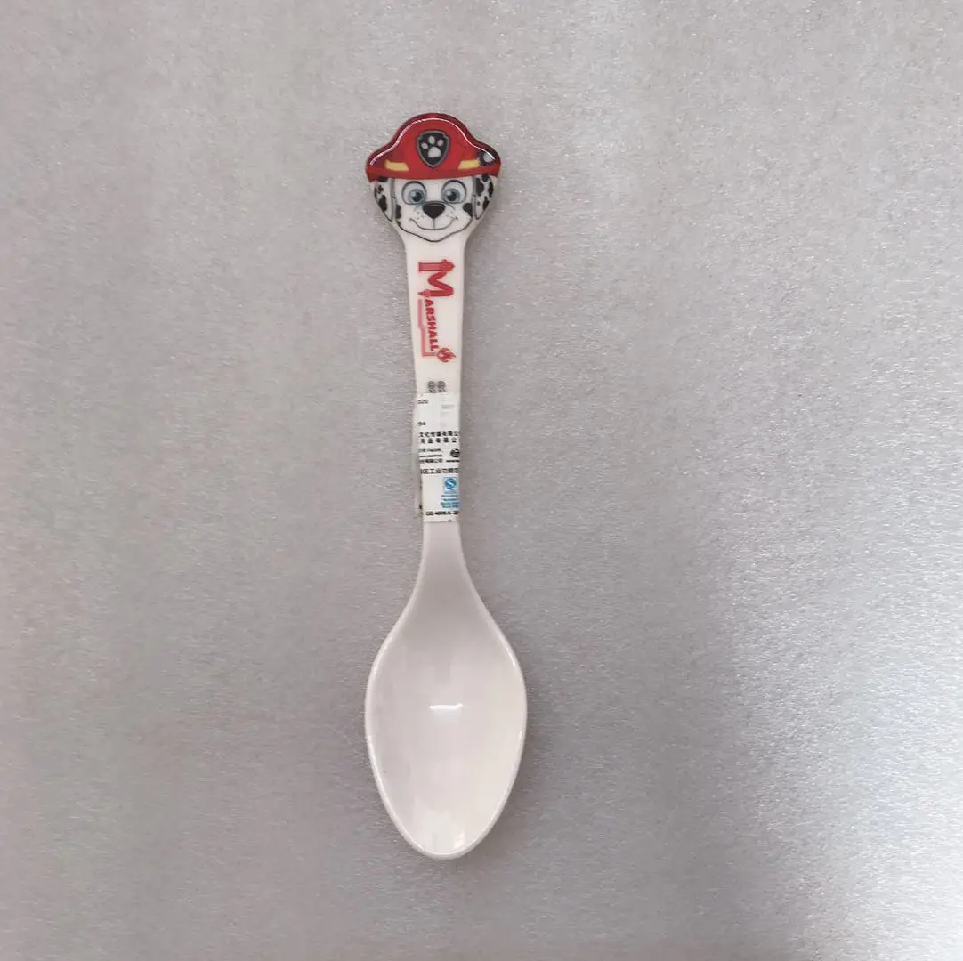 2pcs/set Genuine Paw patrol 17.5cm Chase Skye Marshall Everest Baby Spoon Set Scoop Kids Feeding Tableware promotion Figure toy - купить по
