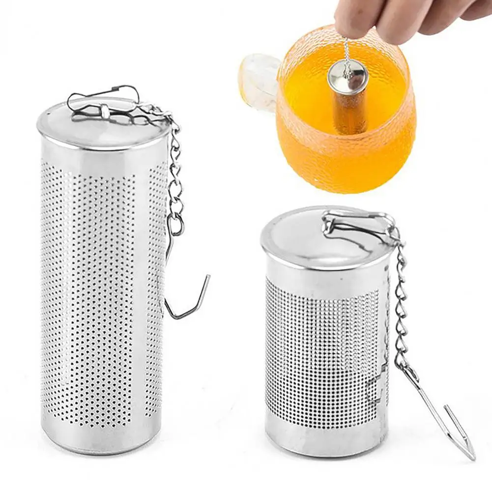 

Tea Infuser with Chain Rustproof Anti-deformed Spill Resistant Even Drainage Stainless Steel Fine Mesh Tea Strainer Cozinha