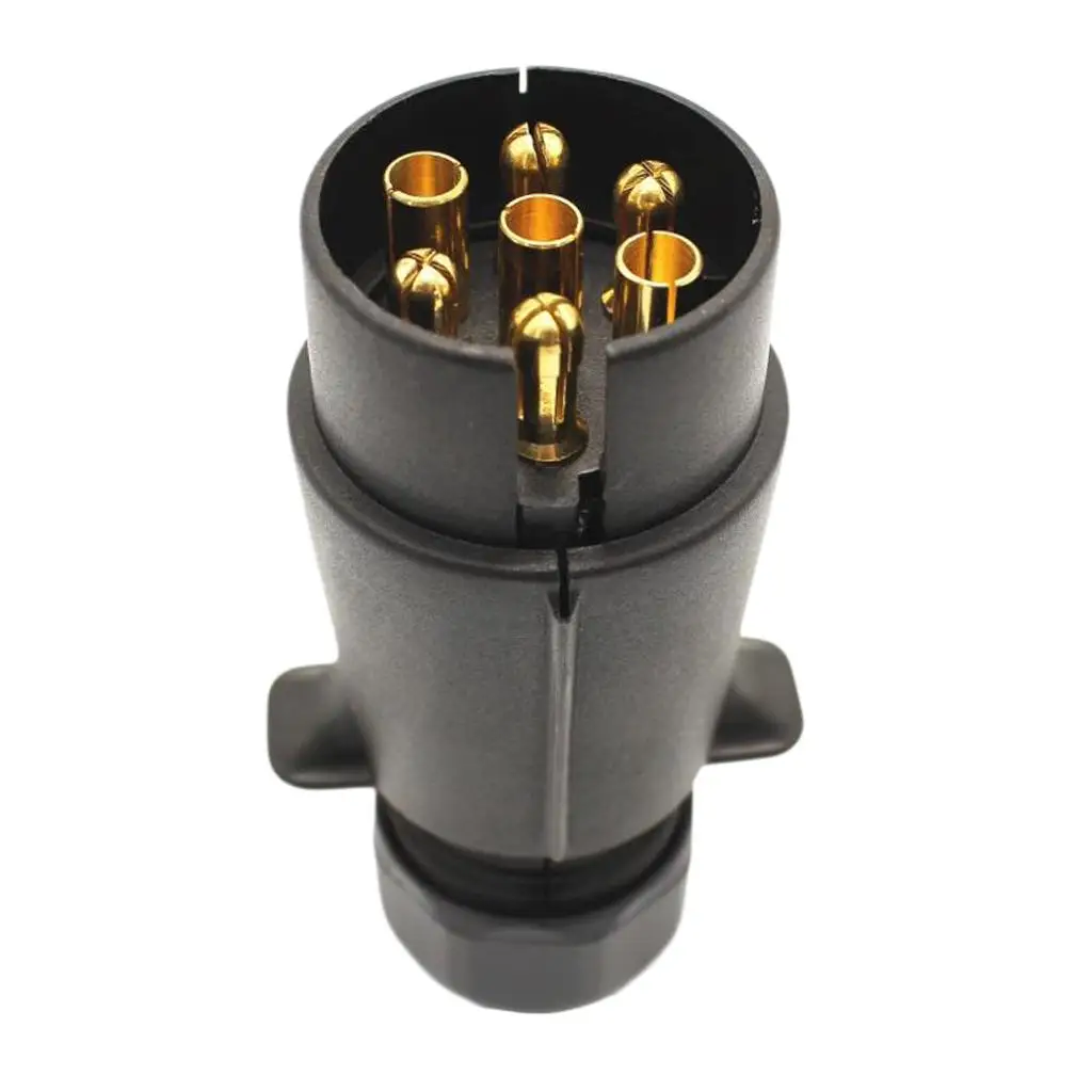 

1Pcs Truck Caravan Trailer 7pin Towbar Towing Socket Plug Adapter 12V 12N