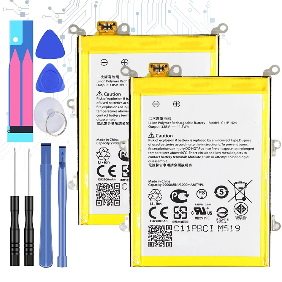 Сменный аккумулятор C11P1424 3000 мАч для Asus ZenFone 2 ZenFone2 Z00AD Z00BD ZE551ML ZE550ML
