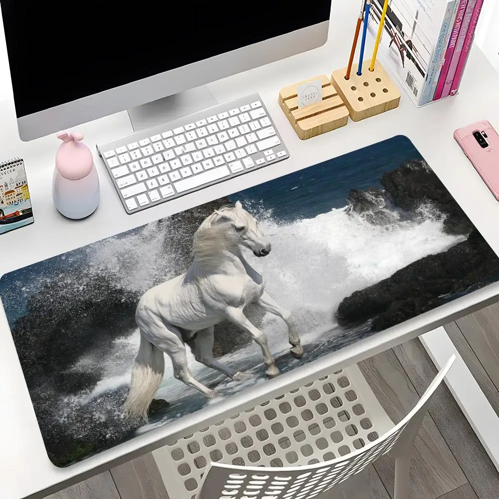 Коврик для мыши с изображением животных и лошадей Офисный Компьютерный коврик