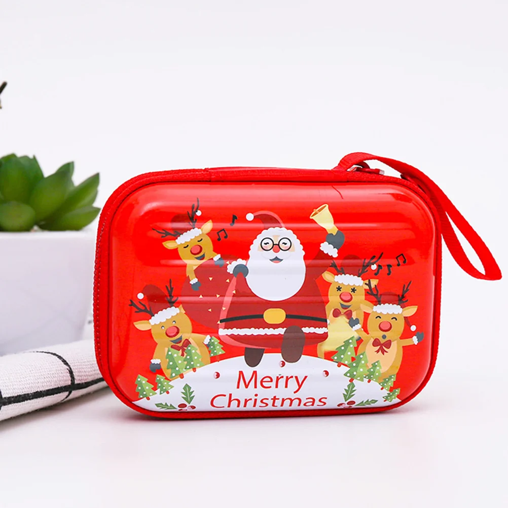 

Christmas Coinpurse Mini Walletpouch Candy Cash Box Holiday Zipper Casechange Portable Gift Treat Tree Favors Tin Zippered Gifts