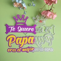 new i love you papa pray the best cutting dies diy scrapbook embossed card photo album decoration handmade crafts