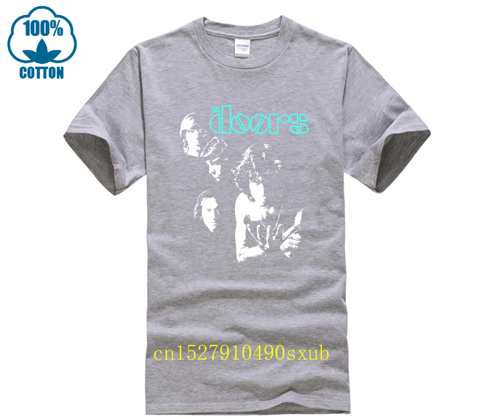Фото Футболка The Doors Band Pose Jim Morrison Rock, официальная футболка Herre T-Shirt, футболка Champiom, футболка победителя, мужская брендовая одежда №5