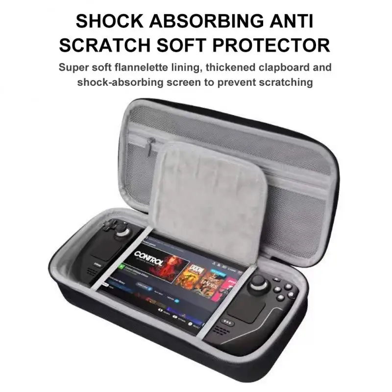 

Hard EVA Storage Bag For Valve Steam Deck Game Console Portable Handheld Travel Protect Handbag For Steam Deck And Accessories