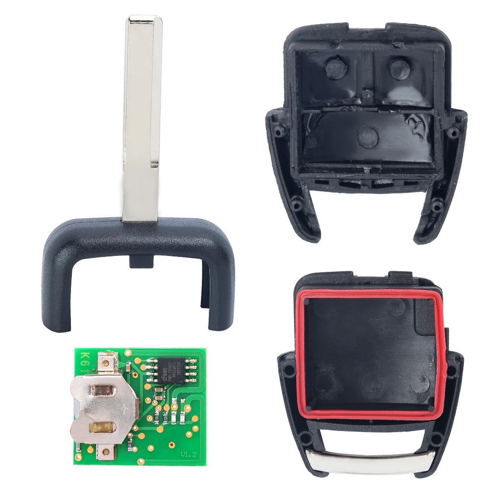 KEYECU GM #24424728 дистанционный ключ-брелок от машины 3 Button 433 92 MHz ID40 для Vauxhall Opel Astra Zafira