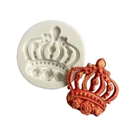crown shape silicone molds 3d chocolate candy fondant cake cupcake topper decorating baking tools accessories supplies