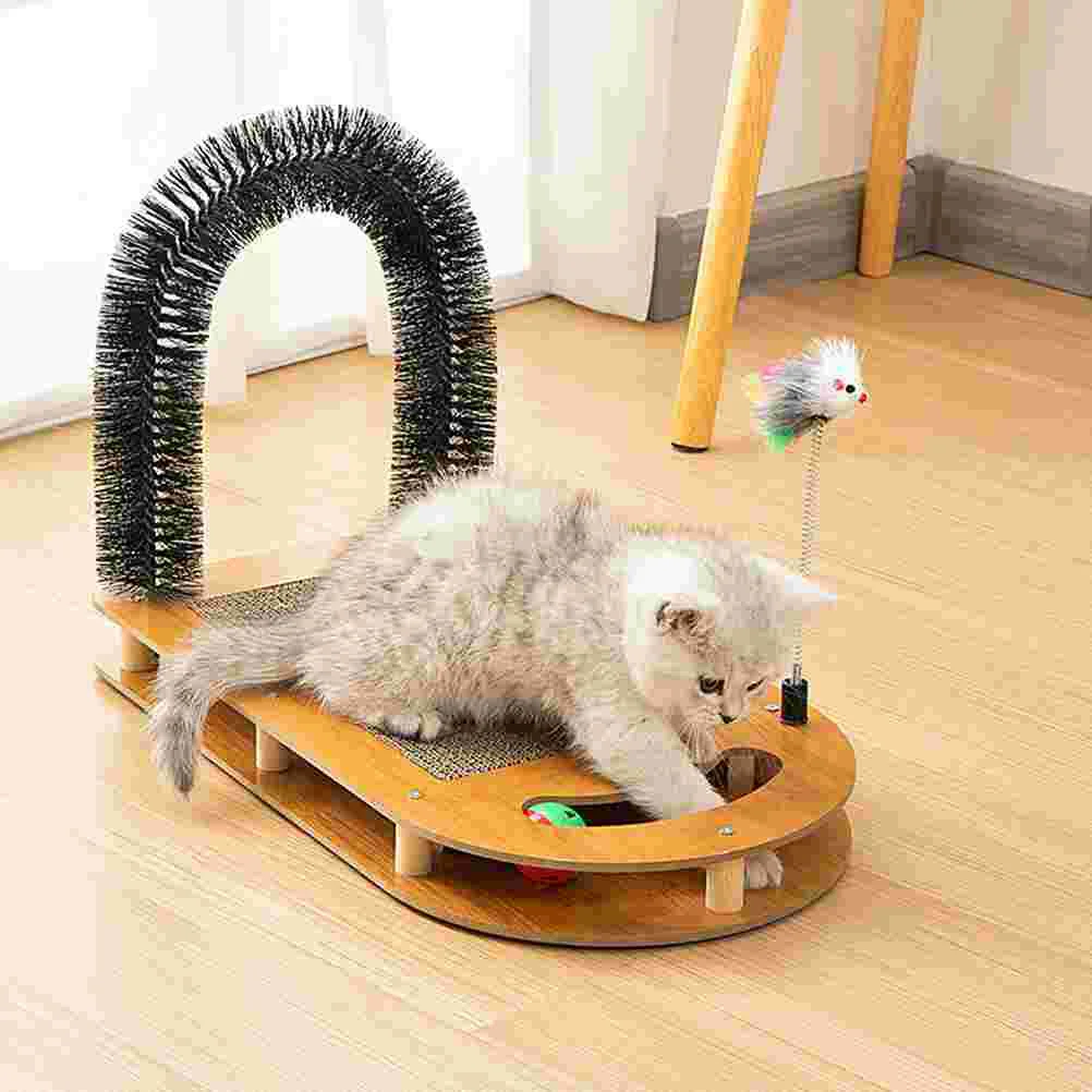 

Cat Supplies Scratcher Toy Ball Track Pet Accessories Products Household Kitten Floor Supply Scratching Post Toys