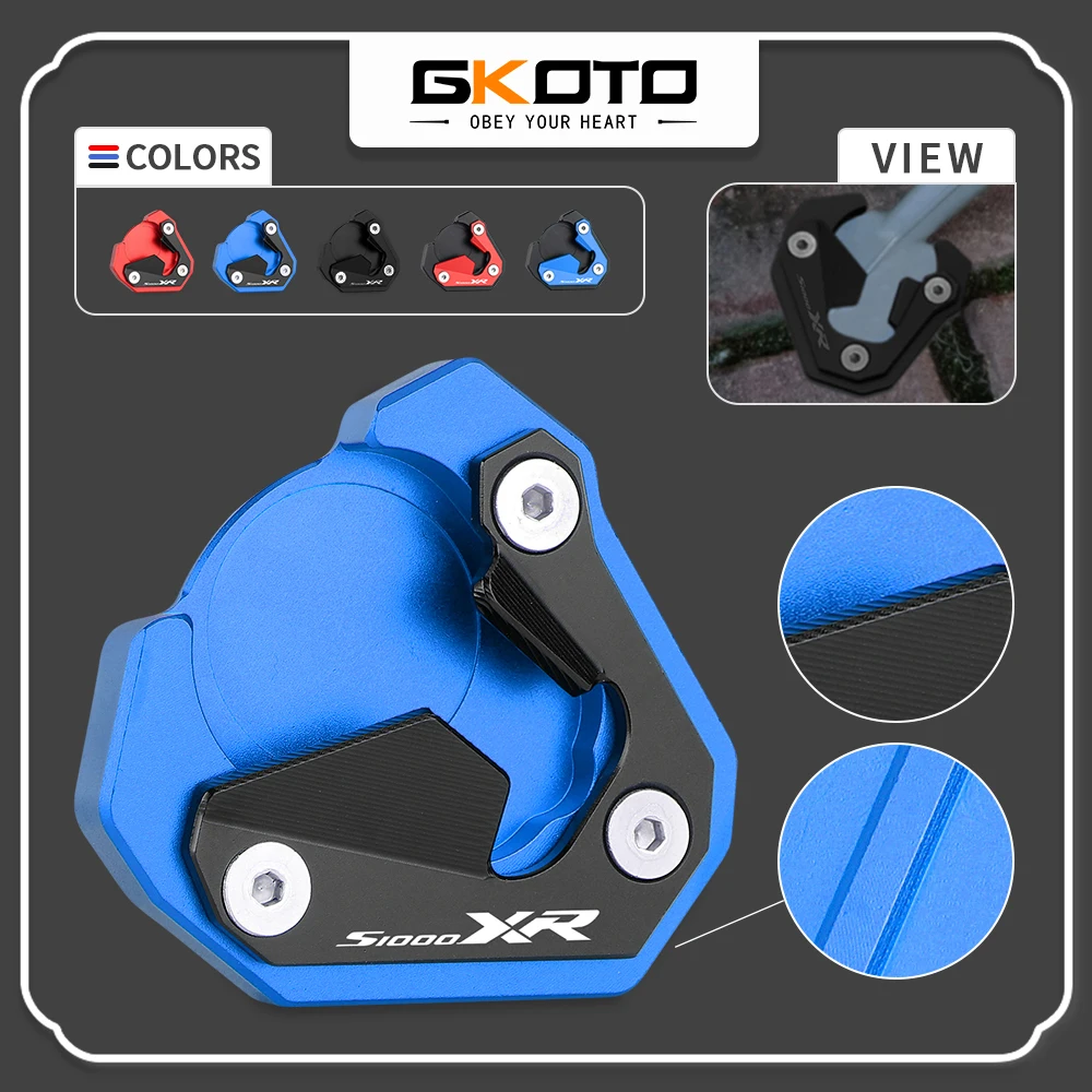 

Motorcycle Accessories For BMW S1000XR S1000 XR 2020 2021 2022 CNC Aluminum Kickstand Sides Stand Extension Enlarger Pad
