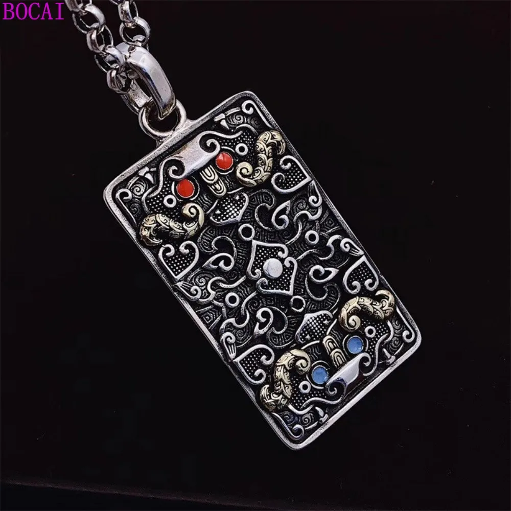 Кулон из серебра 2022 пробы в ретро-стиле для мужчин и женщин | Украшения аксессуары