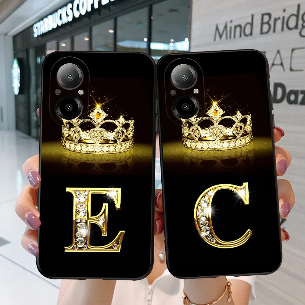 Женская задняя крышка для телефона realme C67 4G Защитная мягкая силиконовая Черная из