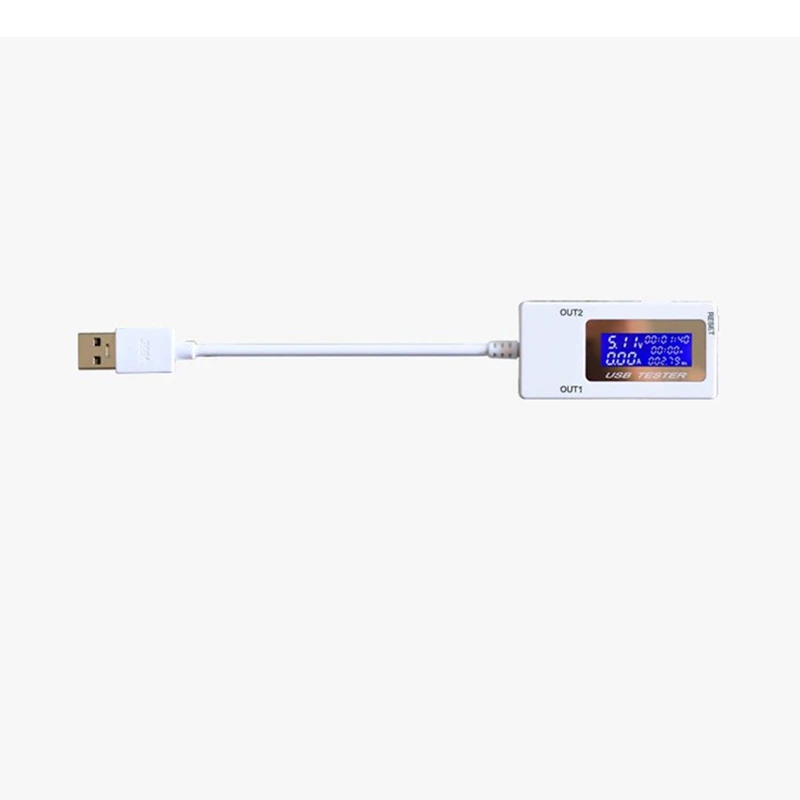 

Миниатюрный тестер напряжения тока с двумя USB-портами USB Амперметр для зарядки Тестер монитор с USB-портами цифровой дисплей постоянного тока...