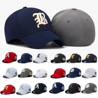 letter fitted closure closed embroidery stretch animal flexible hip hop ball cap hat visor baseball men woman new snapback era