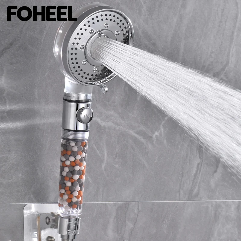 

FOHEEL Multifunction Adjustable Shower Head Rain Shower Head Hand Shower High Pressure Shower Head Water Saving Spa