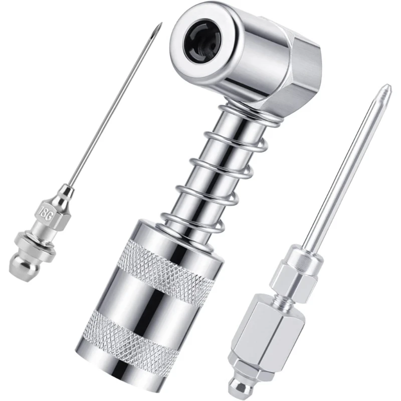 

90-градусный масляный сопло, игольчатый адаптер, 3000-4500PSI, смазочный пистолет, инструмент для смазки для подключения муфты, ручные инструменты для смазки