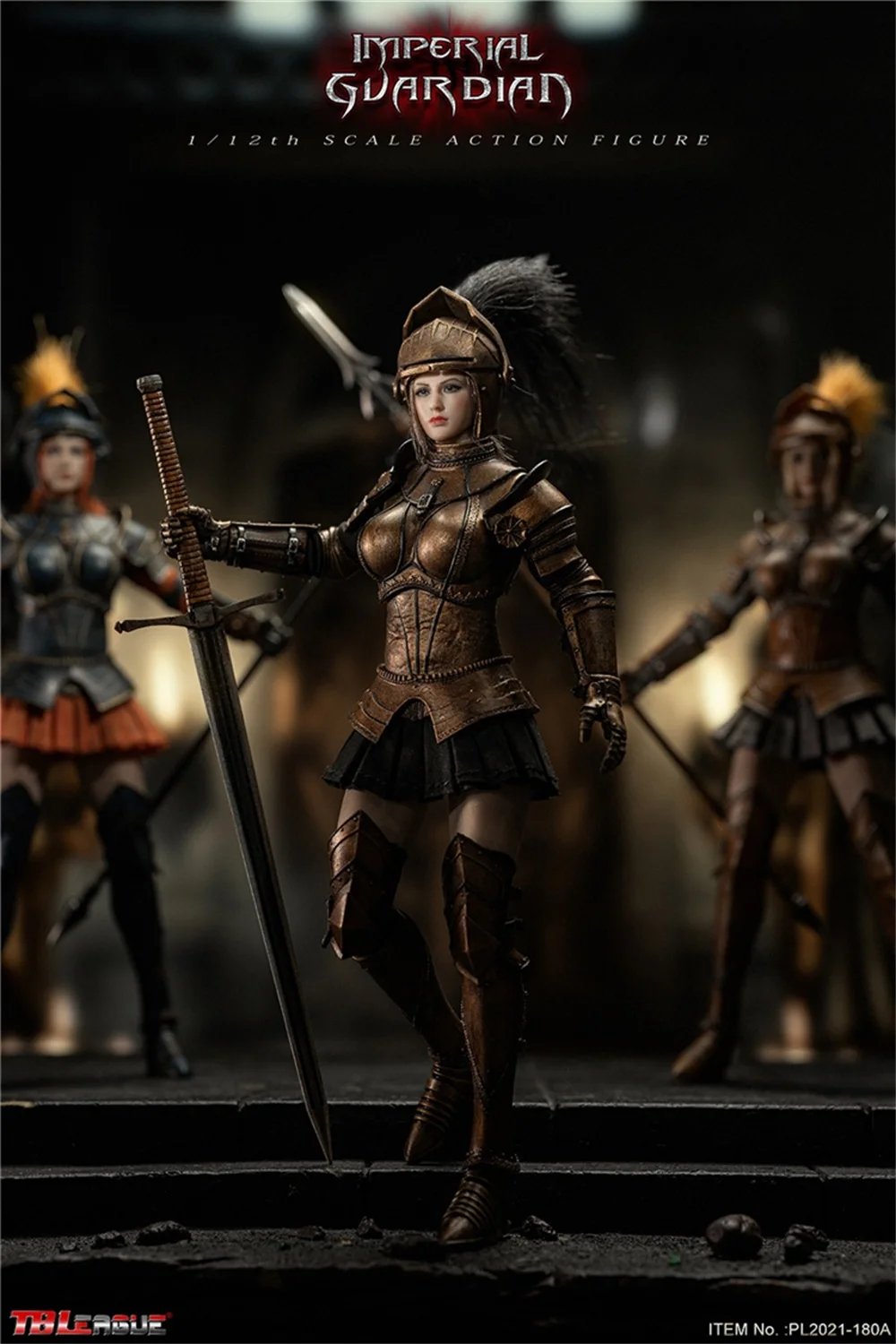 Полноразмерный подвижный прорезиненный корпус TBLeague PL2021-180 Scale 1/12 Female Imperial Guard Warrior