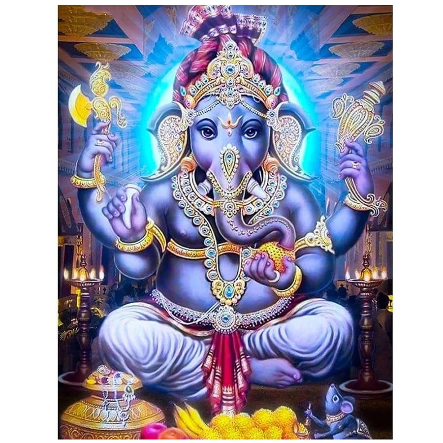 Алмазная 5D картина сделай сам Будда Ганеша полная круглая квадратная вышивка