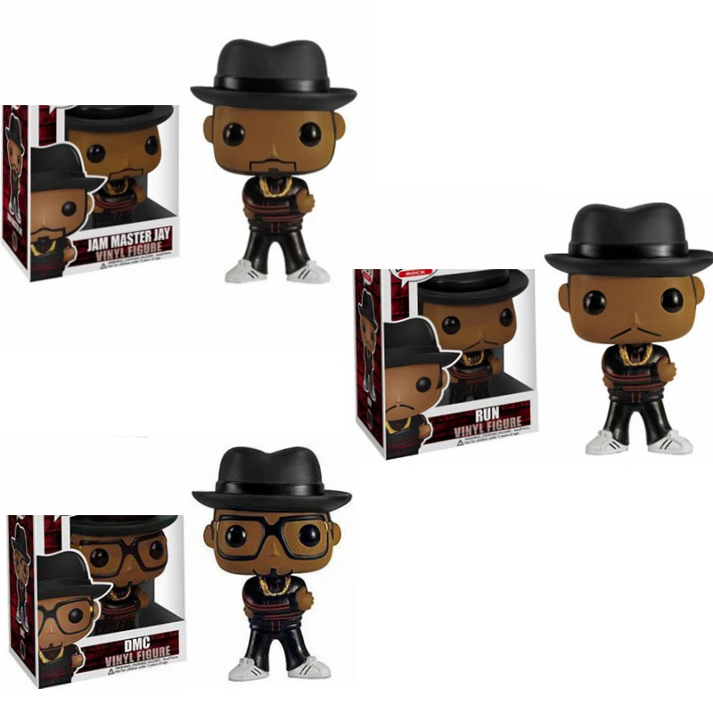 Экшн-фигурки Funko Pop Rapper Star Run 9 # Dmc 10 Jam Master Jay11 коллекционные модели игрушки для