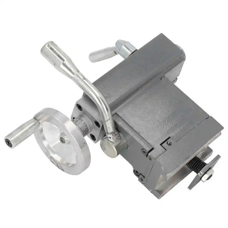 

Lathe Tailstock Lathe Machine Tail Stock Aluminum Die Casting with Handle Screw for Install Drills Reamers