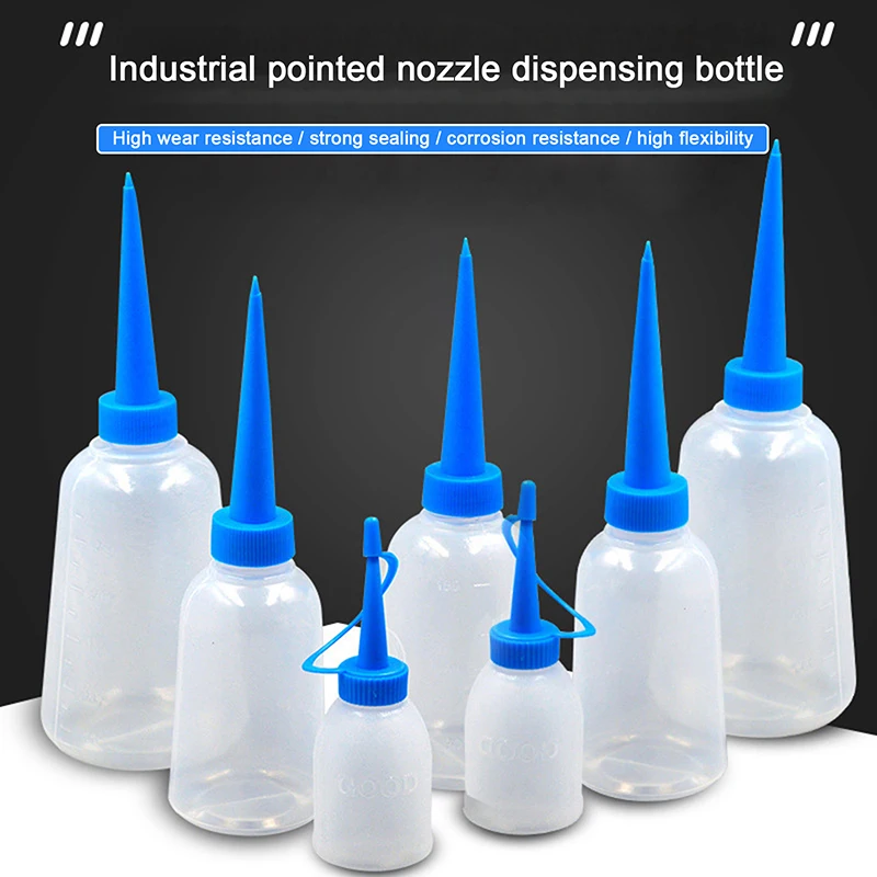 30/100ml Thickened Plastic Bottle Glue Oil Bottle Tip Oiler Water Bottle For Oil Outlet Needle Tip Applicator Precision Bottle