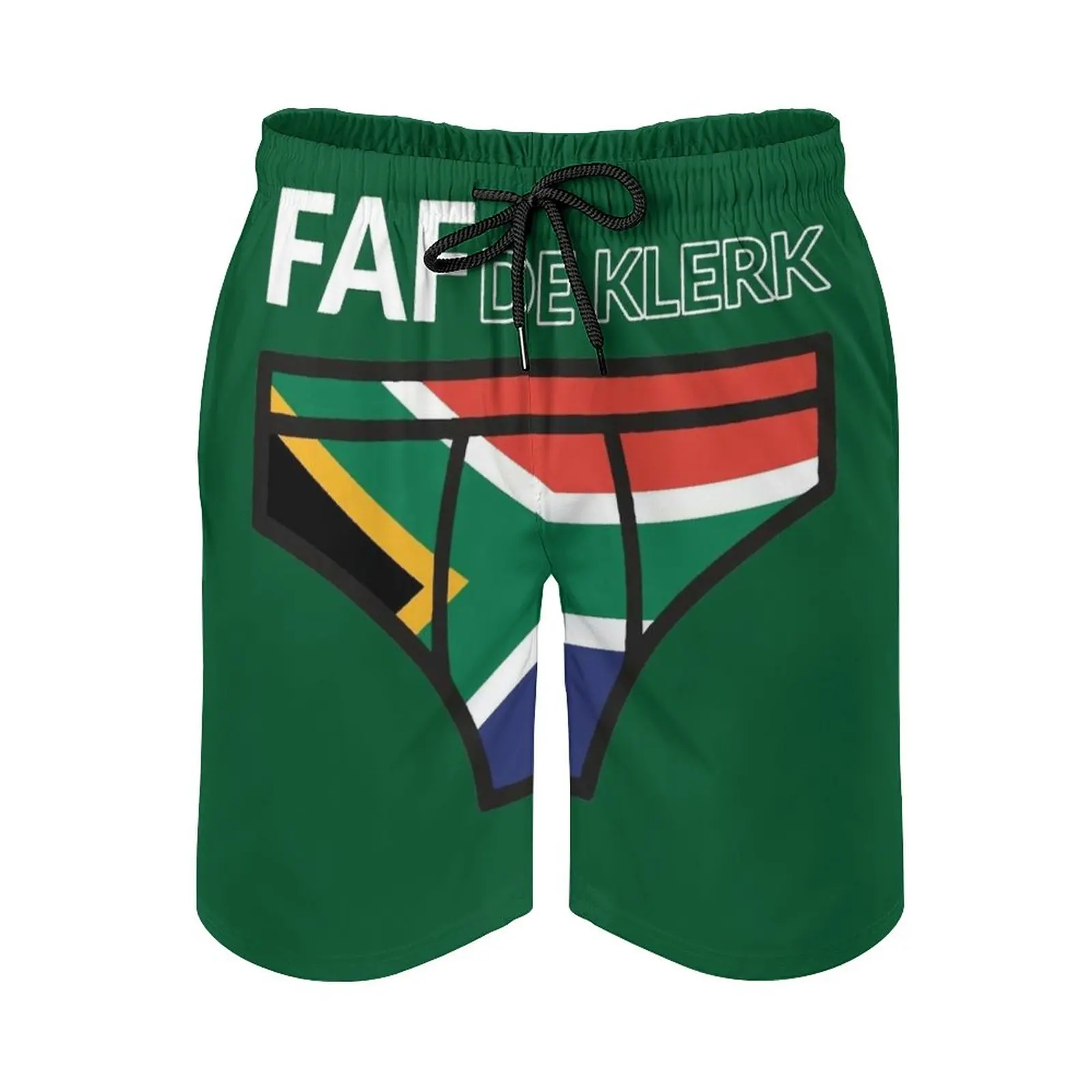 

Faf De Klerk- Springbok Men'S Beach Shorts With Mesh Lining Surfing Pants Swim Trunks Rugby Springbok 219 Rwc S Bokke Faf De