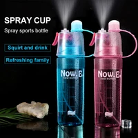 plastic bpa free cup portable travel leakproof drink mug for outdoor run sport 400600ml spray water bottle summer cool kettle