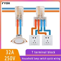 t type break free household downlight quick wiring terminal industrial wiring artifact 2 in 2 out wire connector